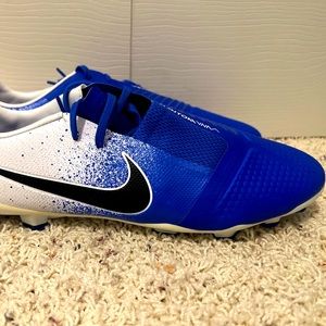 Nike Phantom Venom Pro FG Soccer Cleats Size 10 Blue White Clean
